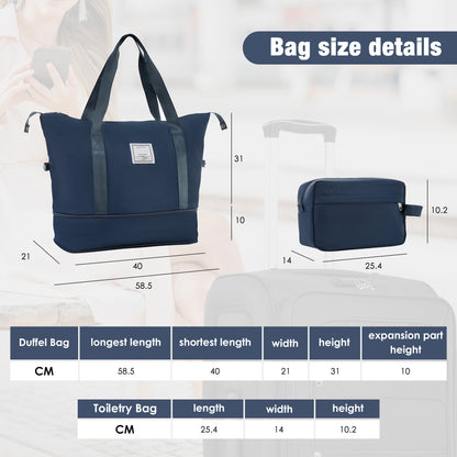Softside Luggage Expandable 3 Piece Set Suitcase with Duffel Bag Upright Spinner Softshell Lightweight Luggage Travel Set-22/26/30 IN image 4