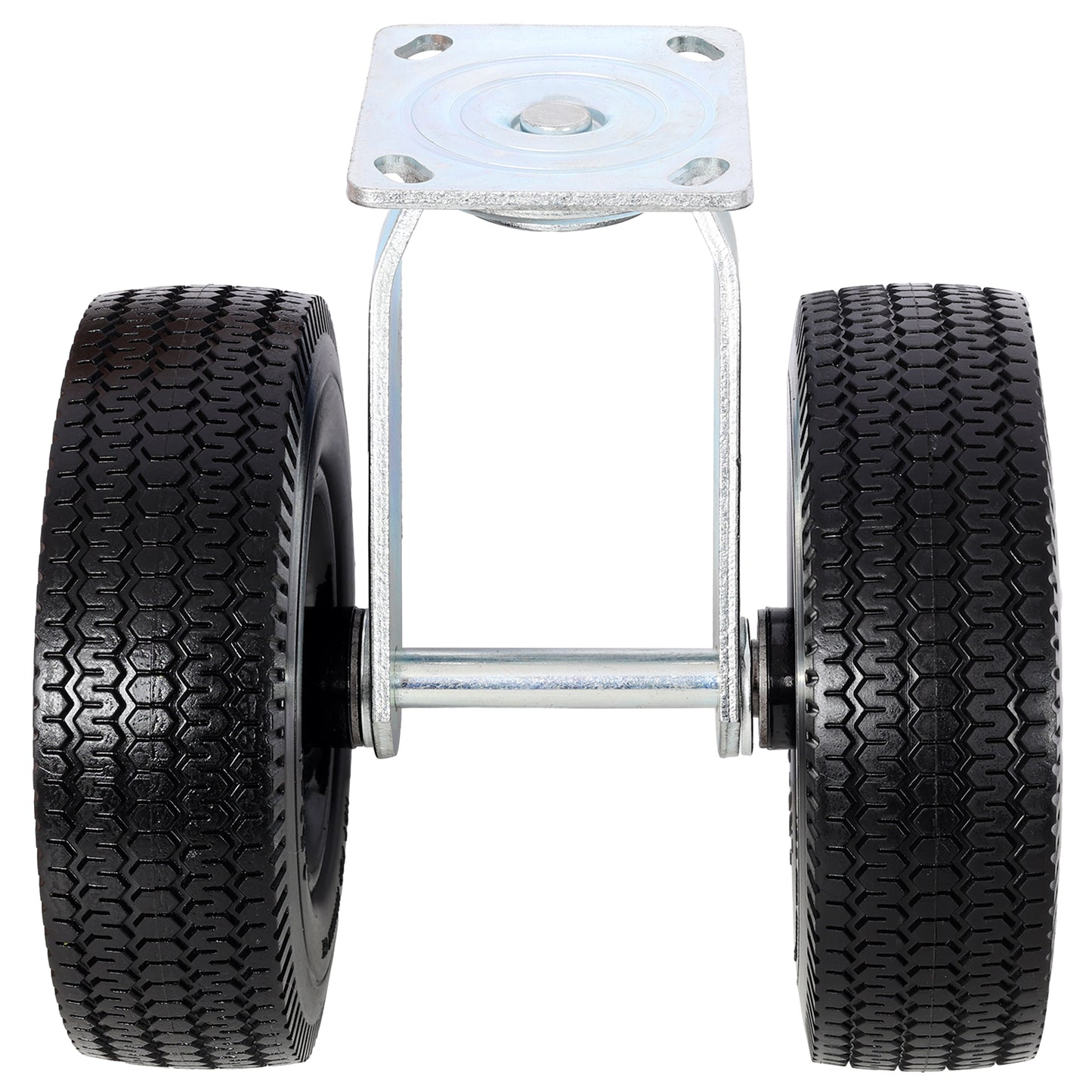 8 in Dual Flat Free Wheels Swivel Caster, 660LBS LOAD CAPACITY image 3