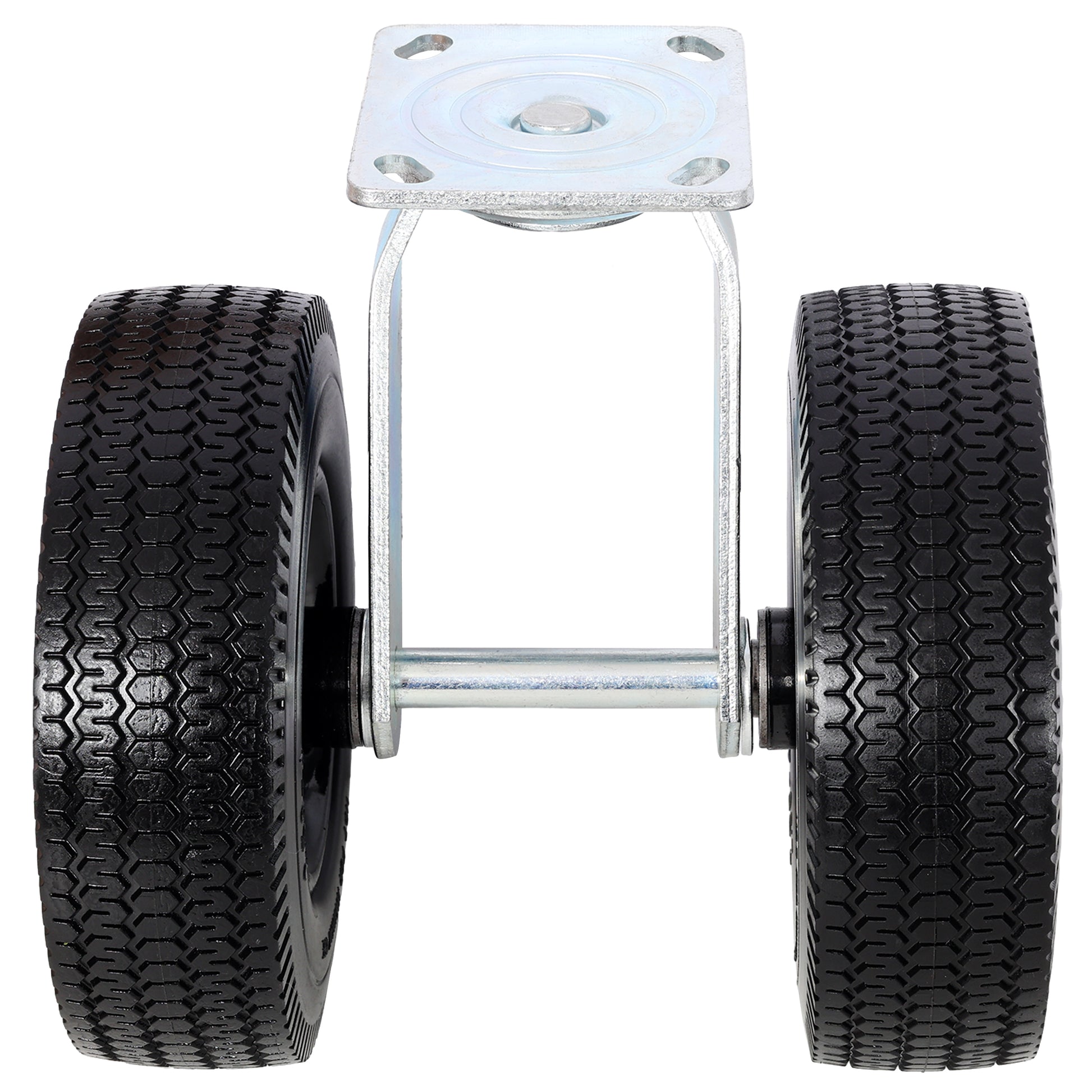 8 in Dual Flat Free Wheels Swivel Caster, 660LBS LOAD CAPACITY image 3
