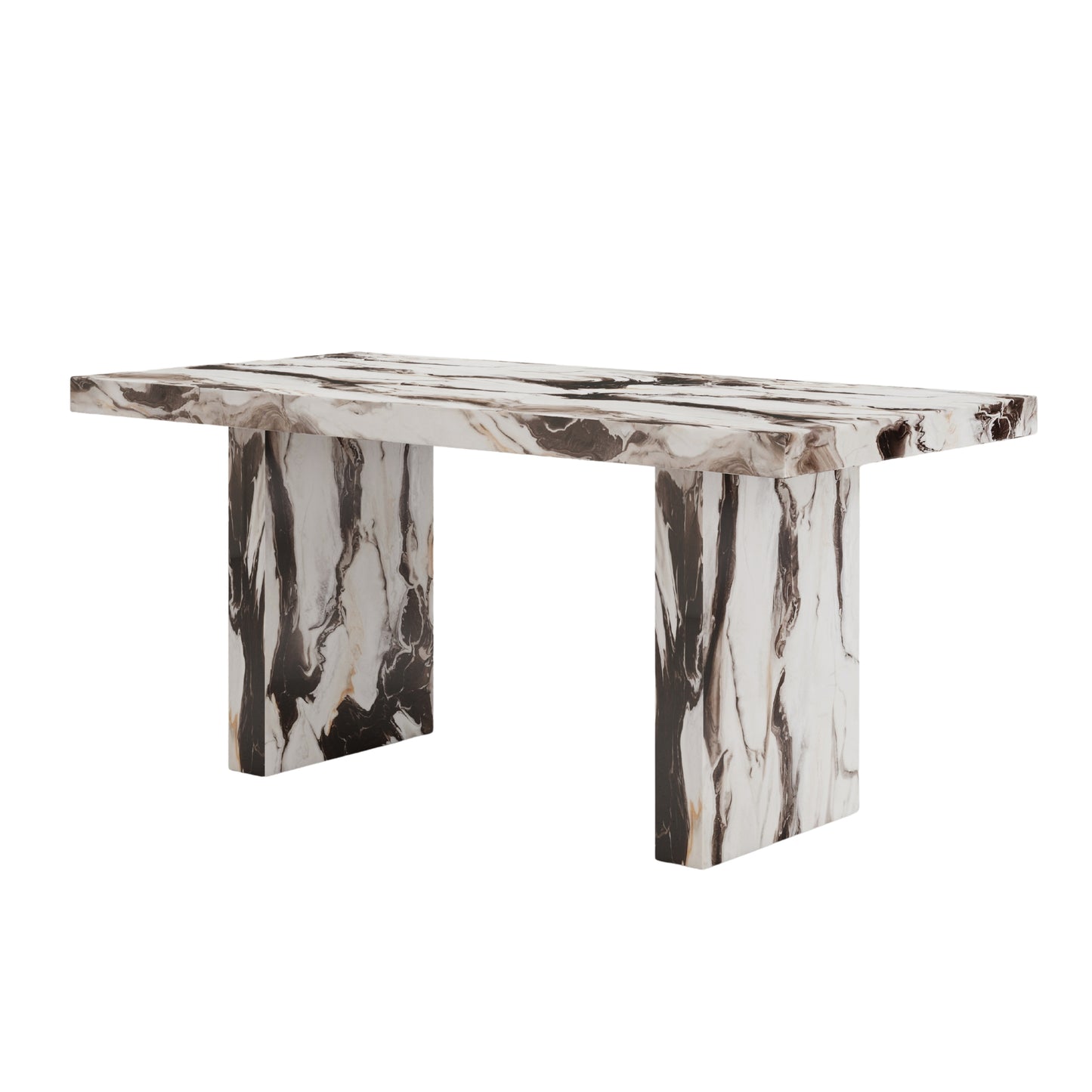 Cavira Modern Faux Marble Counter Height Dining Table image 7