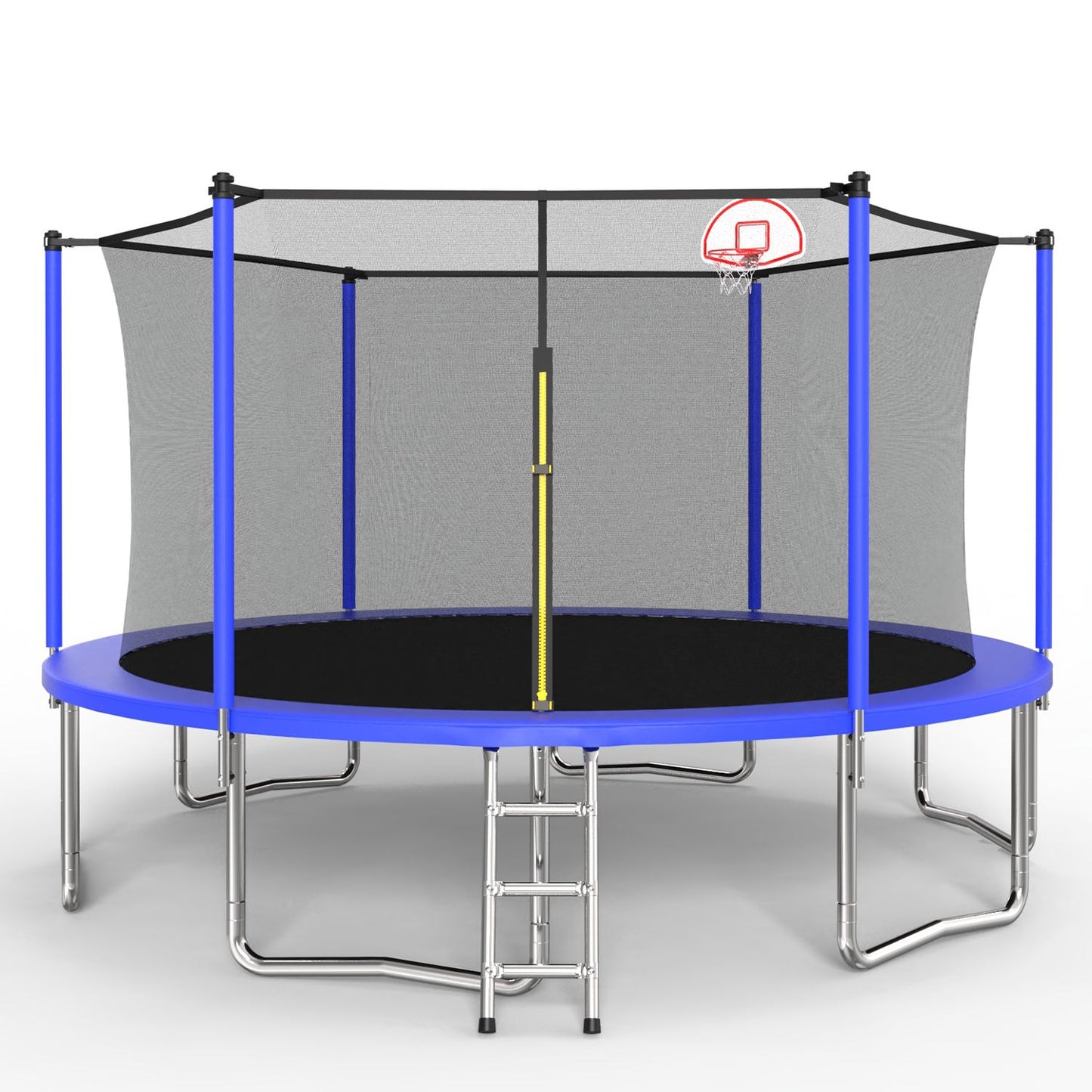 14FT for Kids Children with Safety Enclosure Net Outdoor Backyards Large Recreational Trampoline image 1