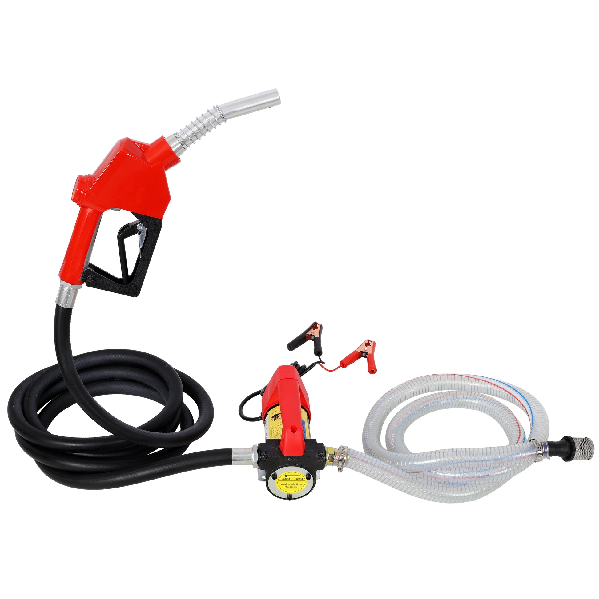 12V DC Portable Self-Priming Diesel Transfer Pump, Electric Fuel Extractor with Auto Shut-off Nozzle & Hose, Suitable for Diesel Kerosene Machinery Transformer Oil image 11