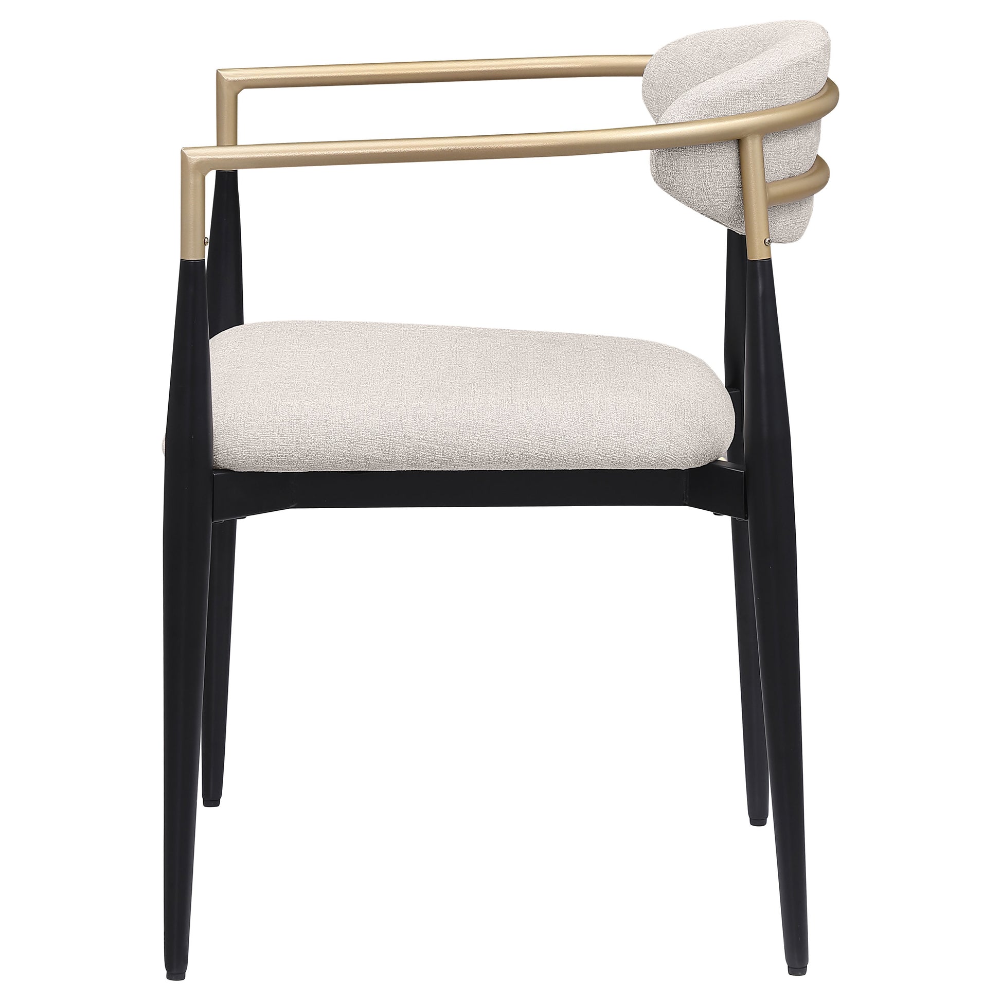 Mistra Beige Fabric Upholstered Dining Arm Chair (Set of 2) image 6