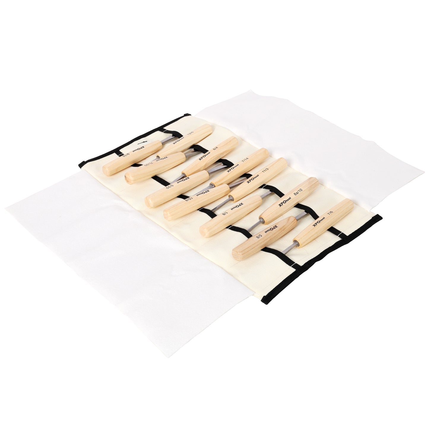 Wood carving chisel set with razor sharp blades