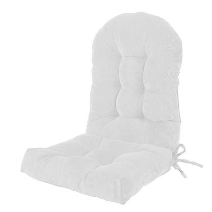 UV Resistant Indoor/Outdoor Chair Cushion - Waterproof Rocking & Adirondack Seat Pad with Elastic Back + 2 Anti-Slip Ties, Fade-Proof Design image 10