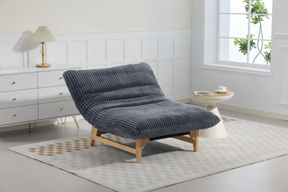 Bean bag chair for Adults,Accent Armless Lazy Sofa, Casual Single Sofa, Corduroy Fabric, For Living Room And Bedroom, With Backrest, Single Seat image 4