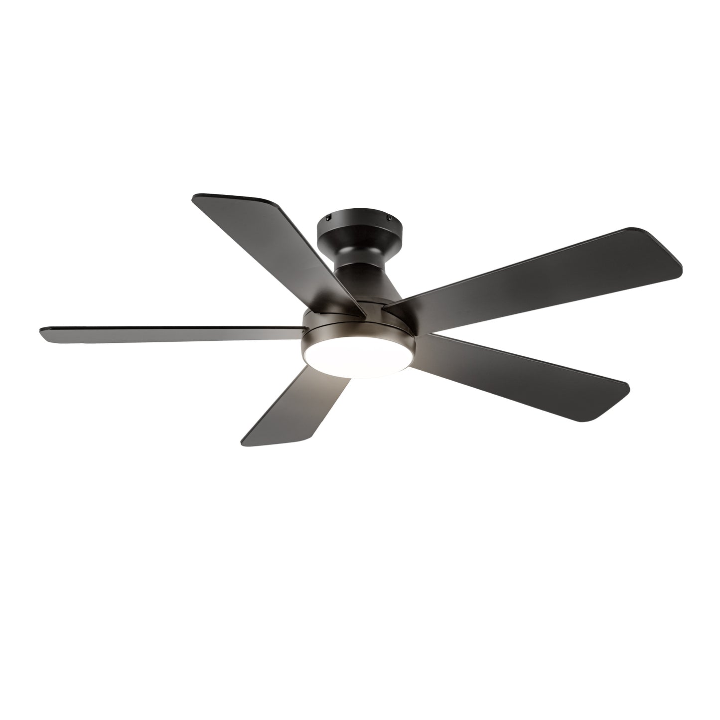 Ceiling Fans with Lights, 52 inch Low Profile Ceiling fan with Light and Remote Control, Flush Mount, Reversible, 3CCT, Dimmable, Noiseless, Black Ceiling Fan for Bedroom, Indoor/Outdoor Use image 10
