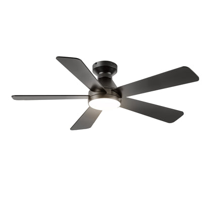 Ceiling Fans with Lights, 52 inch Low Profile Ceiling fan with Light and Remote Control, Flush Mount, Reversible, 3CCT, Dimmable, Noiseless, Black Ceiling Fan for Bedroom, Indoor/Outdoor Use image 10