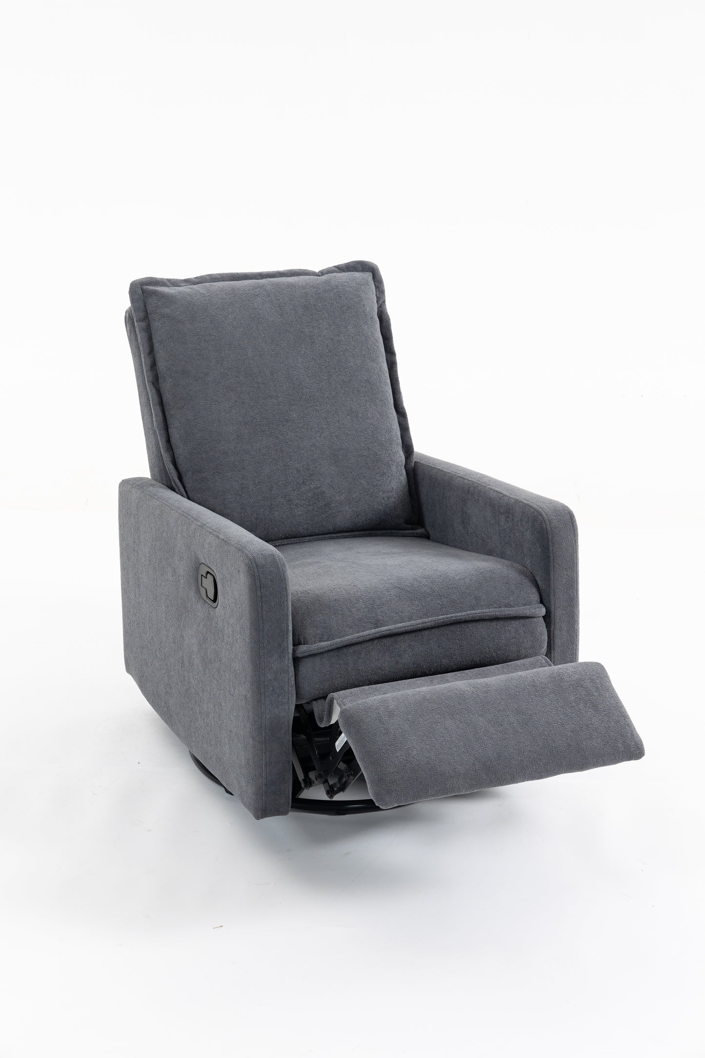 Short plush manual button armchair sofa image 2