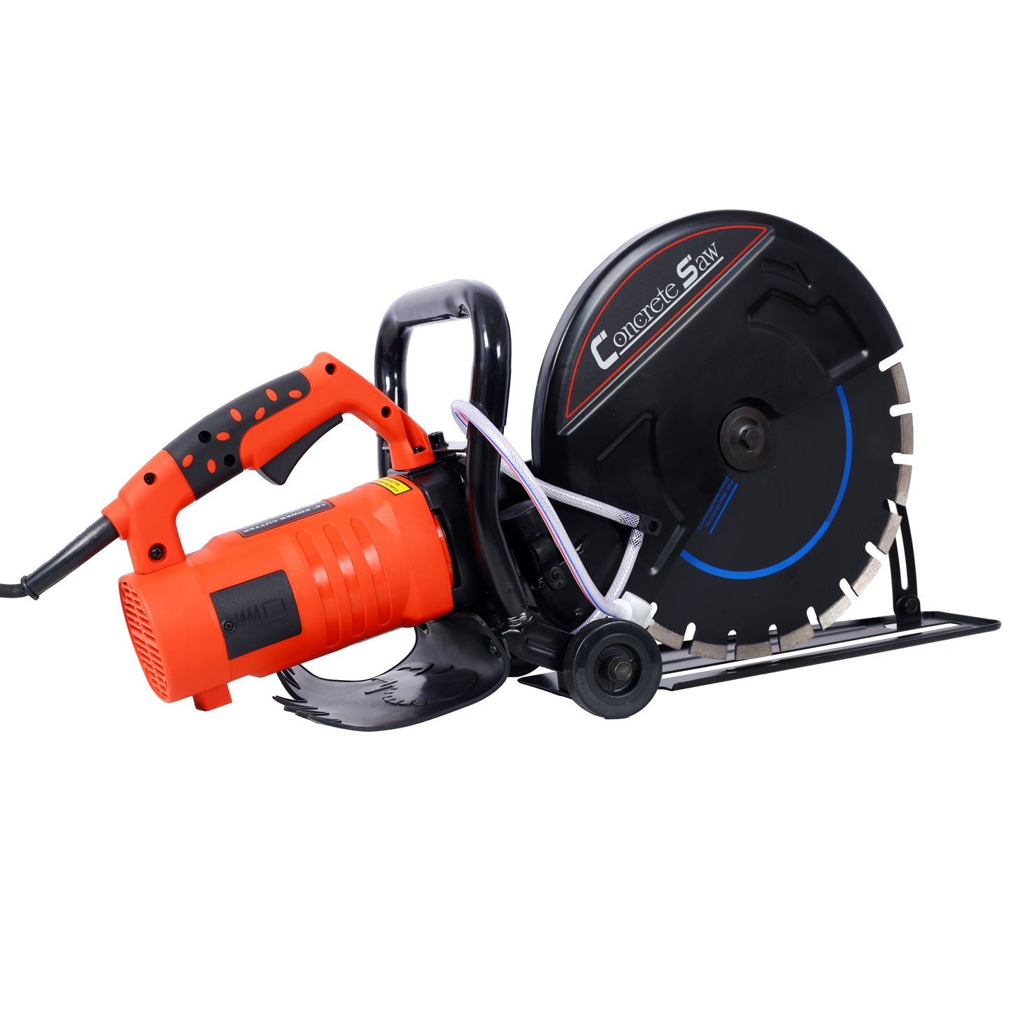 Electric 14" Cut Off Saw Wet/Dry Concrete Saw Cutter Guide Roller with Water Line Attachment image 5