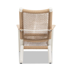 Atlas Adirondack Outdoor Lounge Chair Natural Beige All Weather Wicker