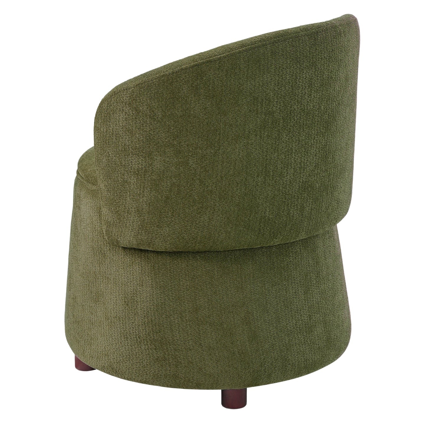 Green Pet Friendly Chair with Hidden Pet Nook, Convertible Stool, Storage Seat, 220lbs Capacity, Acacia Wood Legs image 8