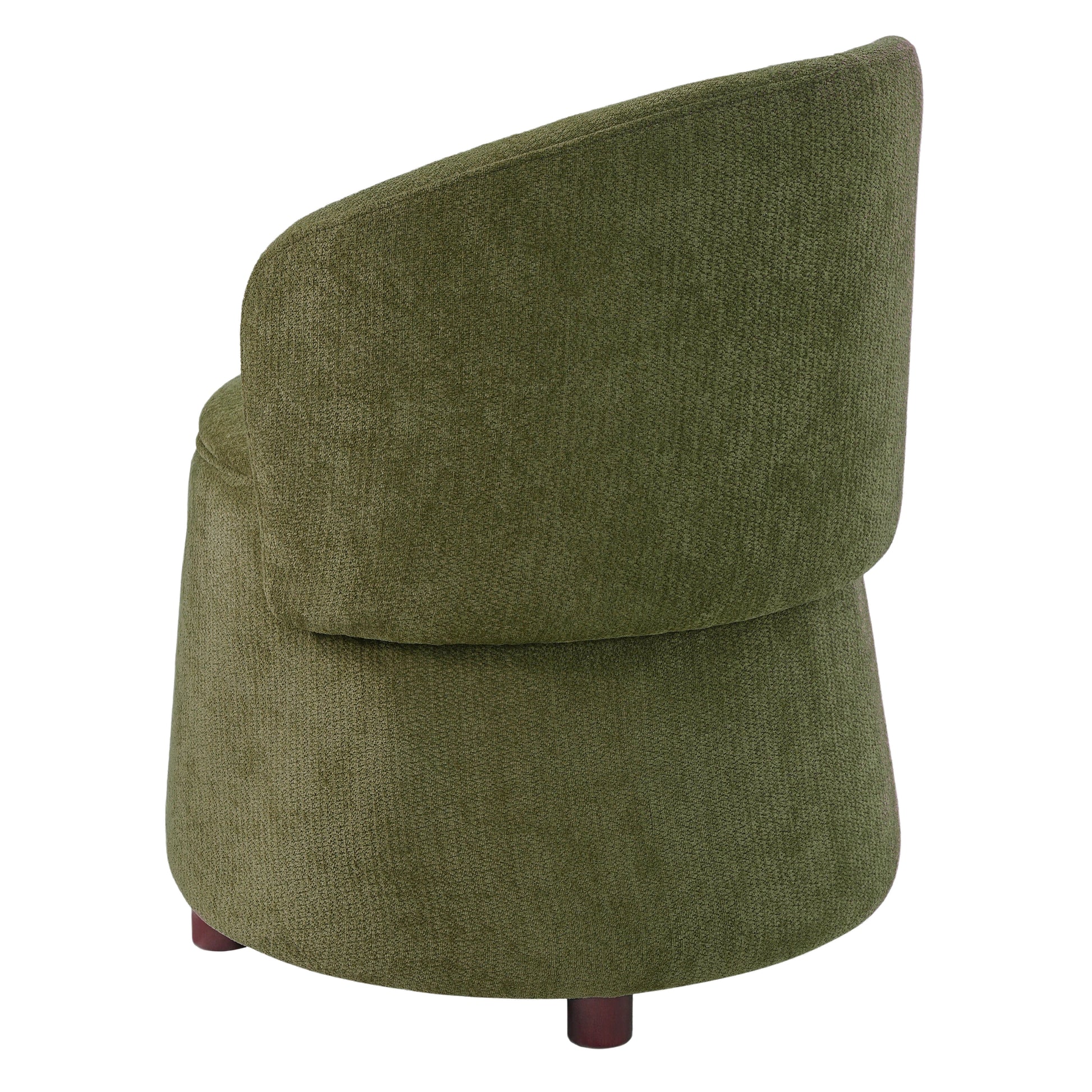 Green Pet Friendly Chair with Hidden Pet Nook, Convertible Stool, Storage Seat, 220lbs Capacity, Acacia Wood Legs image 8