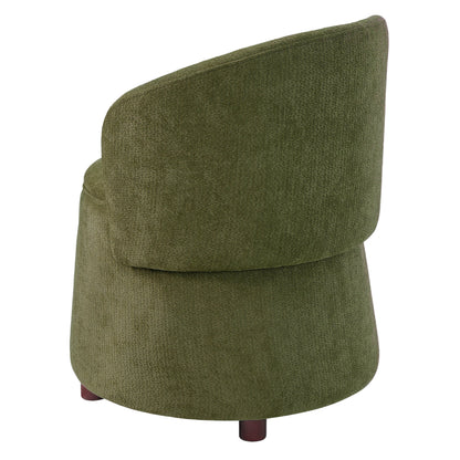 Green Pet Friendly Chair with Hidden Pet Nook, Convertible Stool, Storage Seat, 220lbs Capacity, Acacia Wood Legs image 8