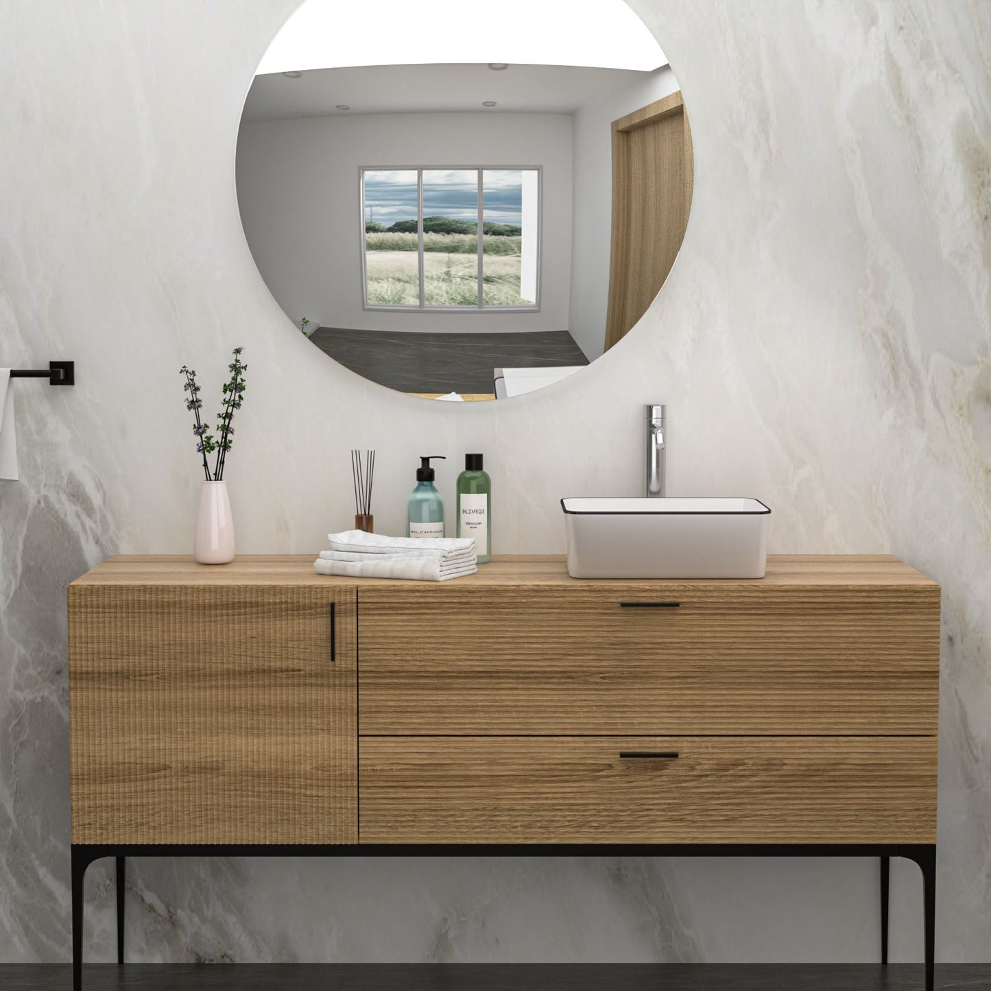 16x12 Inch White Ceramic Rectangular Vessel Bathroom Sink image 4