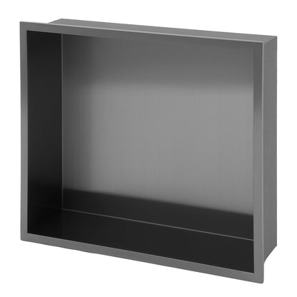 17" x 15" Stainless Steel Shower Niche, Gunmetal Black image 9