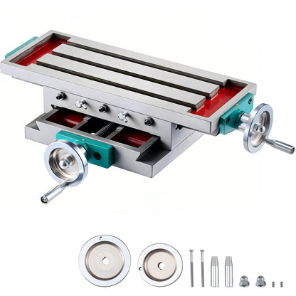 VEVOR Milling Machine Work Table, Compound Cross Slide Table 17.7 x 6.7 inch