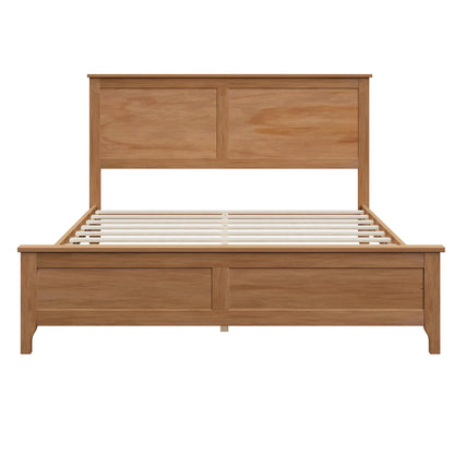 Modern Solid Wood Queen Size Platform Bed with Sturdy Wooden Slats Support,No Box Spring Needed, Seadrift(Old SKU:N701P301000N) image 4