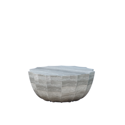 35.43" Modern Outdoor and Indoor Waterproof Coffee Table, Durable MgO Cement Design, Suitable for Terraces, Gardens, Backyards and Living Rooms (Marble white) image 8