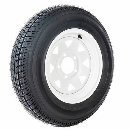 Set of 2 ST175/80D13 Trailer Tires and Wheel Assembly, DOT Approved- Highway Legal,6-Ply Heavy Duty, 13" Rim, 5 Lug on 4.5" PCD, 3.99" Center Bore, 1360 lbs Capacity for Boat, Utility, or Lawn Trailer image 12