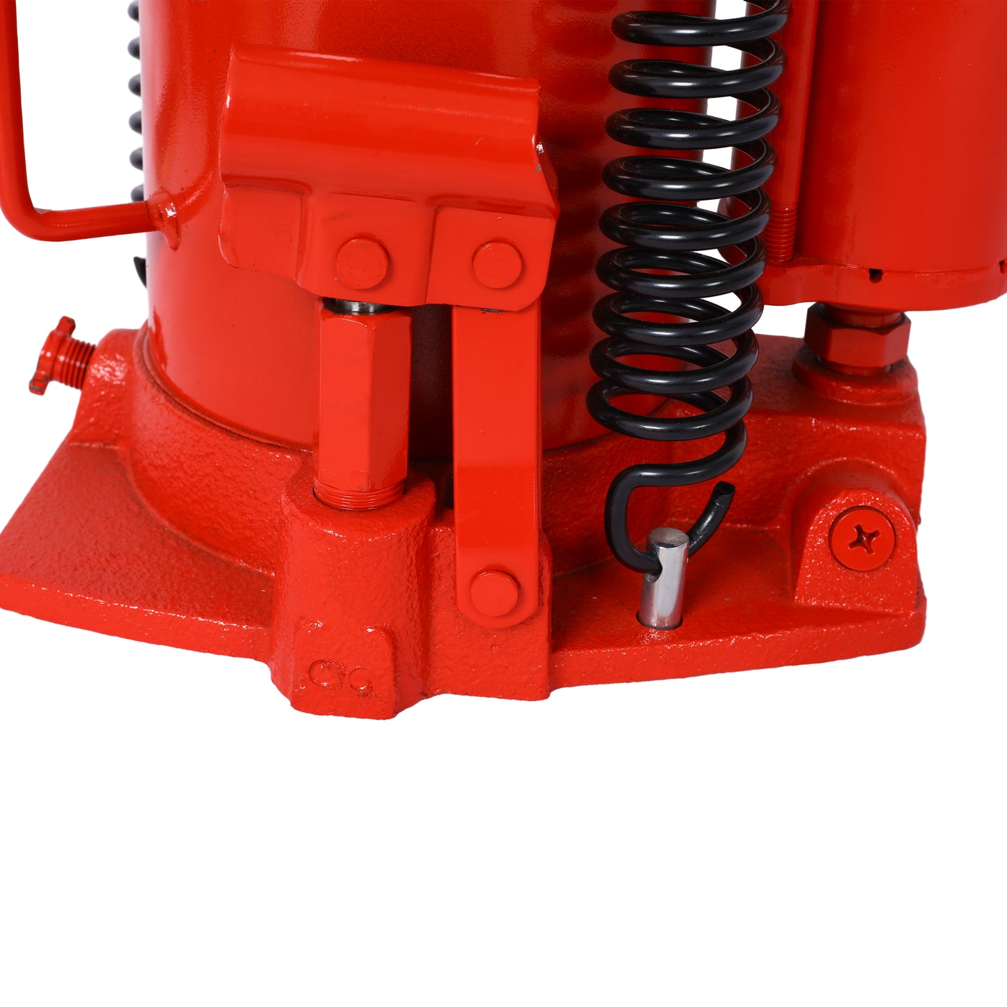 Air Hydraulic Bottle Jack, 32 Ton/70550LBS LBS All Welded Bottle Jack, 10-16.3 inch Lifting Range, Manual Handle and Air Pump, for Car, Pickup, Truck, RV, Auto Repair, Industrial Engineering,Red image 6
