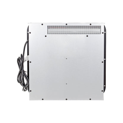 Mechanical control buttons on electric fireplace insert for easy operation