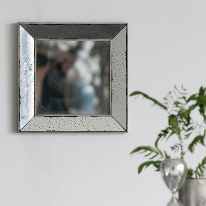 18x18 Distressed Silver Square Accent Mirror - Packaging
