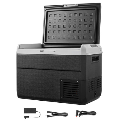 12 Volt Car Refrigerator, 52.8QT/50L Car Fridge, Portable Electric Cooler with -4℉~68℉ Adjustable Temperature, 12/24V DC and 100- 240V AC Compressor Freezer for Outdoor, Camping, Travel, RV image 1