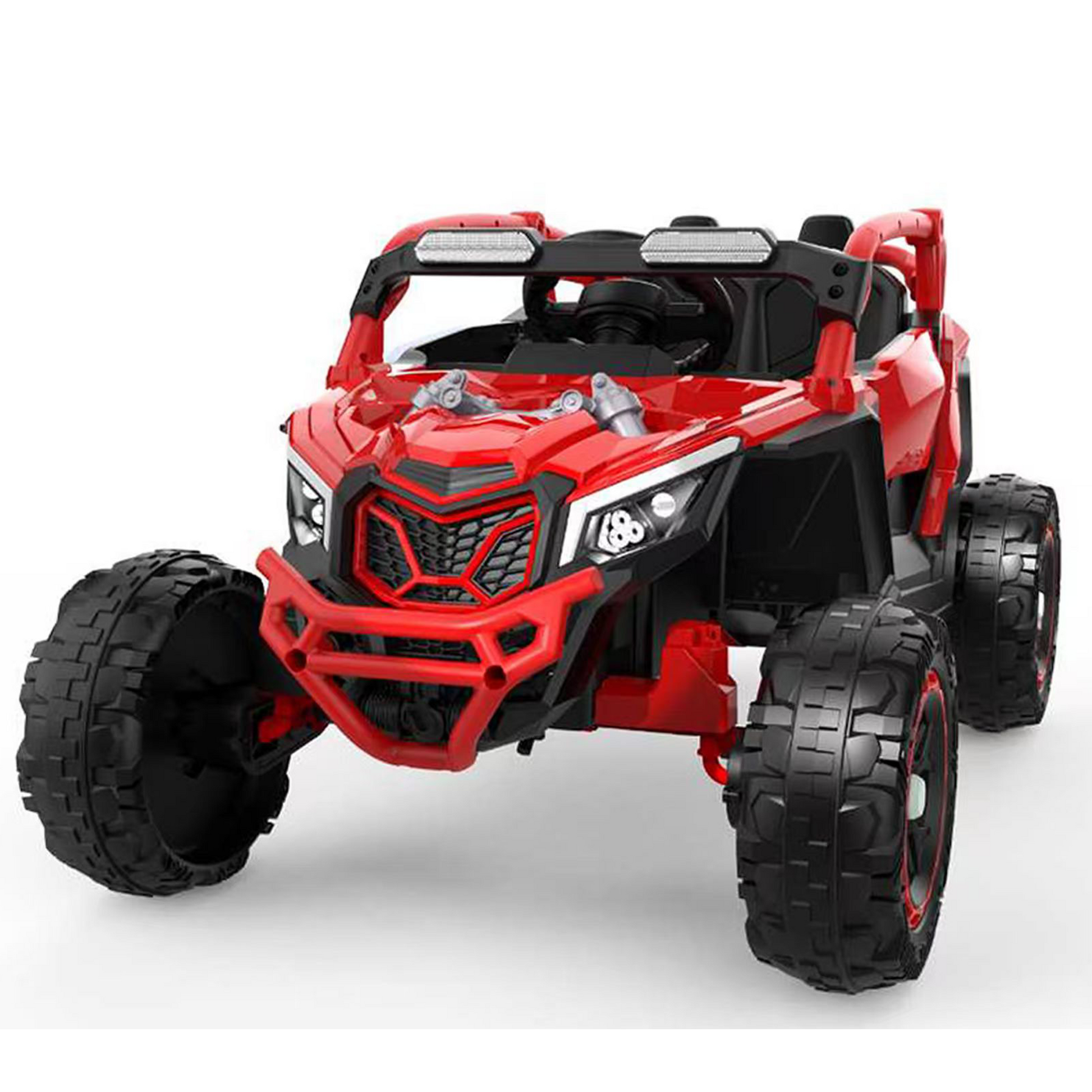 24V 400W Kids Ride on Car UTV W/Parents Remote Control,4-wheel suspension, 3 Speed, Power display,Bluetooth,MP3,Music,LED Light, Provide a speed of 4-8KM/H For Kids Age 3+ years old (RED) image 2