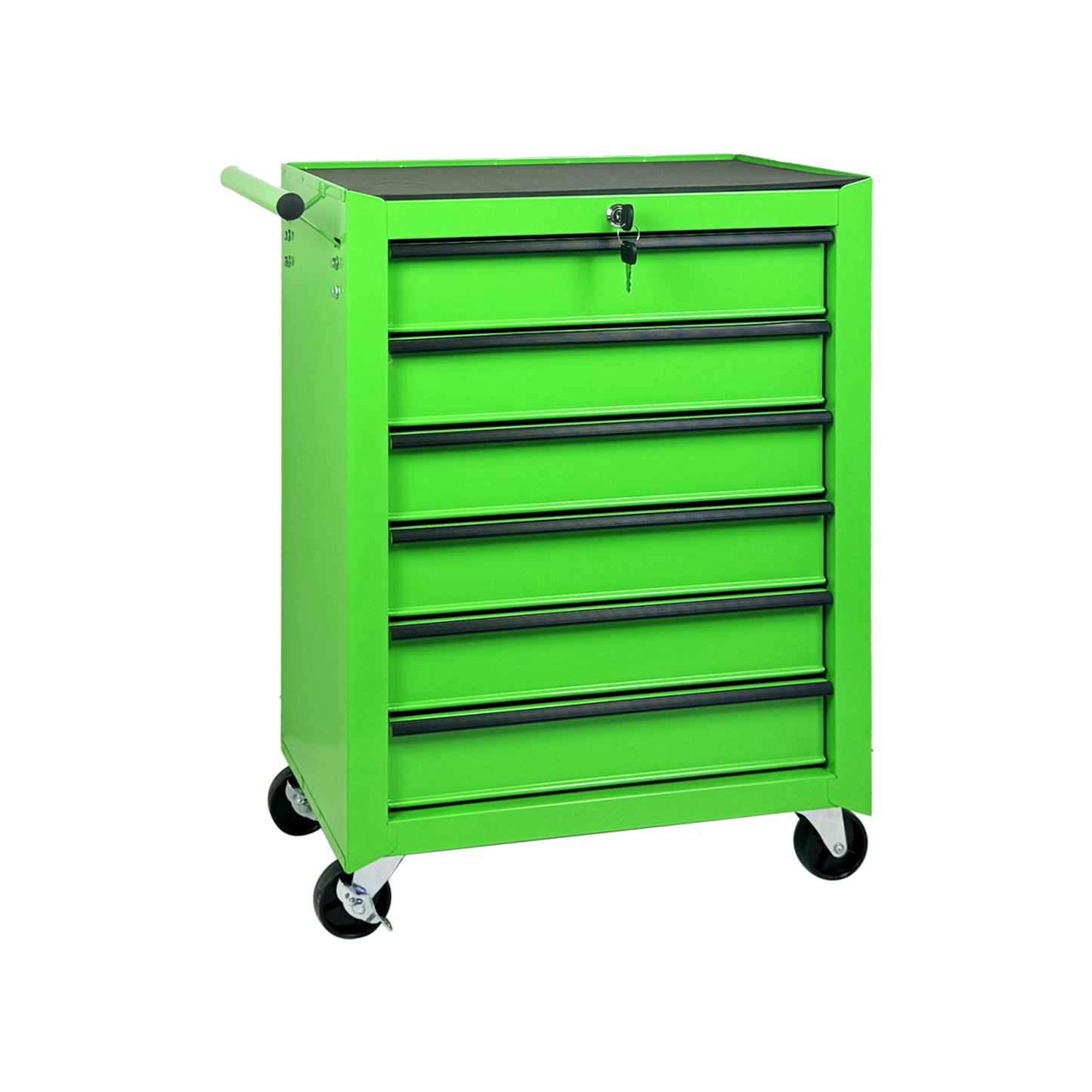 Rolling Metal Tool Chest with 6 Drawers, 20" 6-Drawer Tool Chest Cabinet with Ball Bearing Drawer Slides, Steel Tool Storage Box Organizer -GREEN image 12
