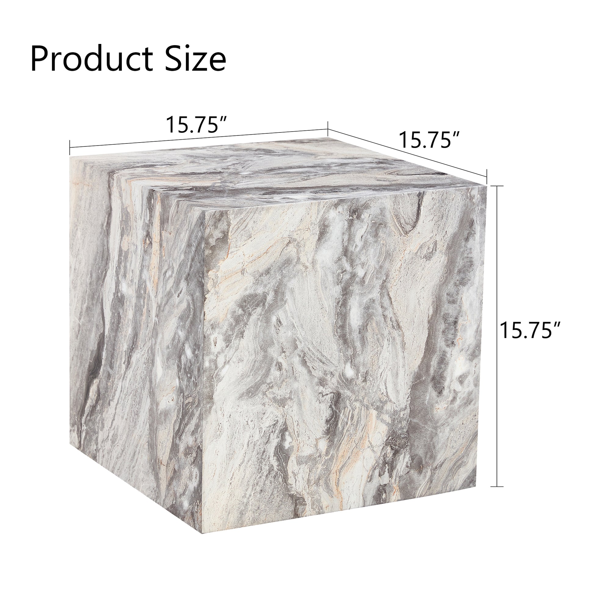 Elevate your living space with this modern MDF coffee table, which showcases gray textured patterns. It is characterized by stylish design. image 4