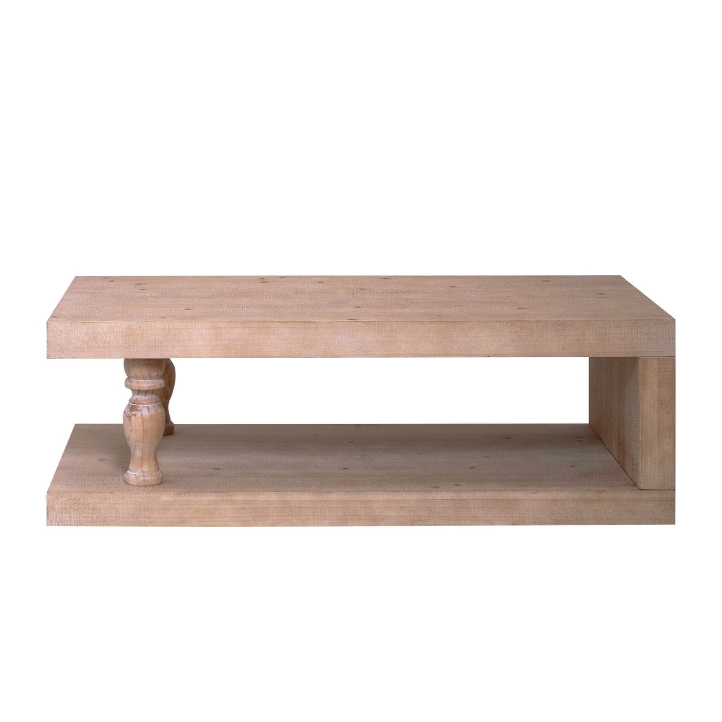 Rustic coffee table, Wood coffee table, Farmhouse coffee table, Modern rustic furniture, Coffee table with shelf, Wooden living room table image 3
