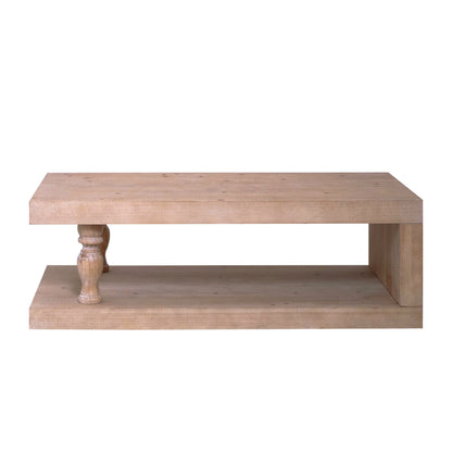 Rustic coffee table, Wood coffee table, Farmhouse coffee table, Modern rustic furniture, Coffee table with shelf, Wooden living room table image 3