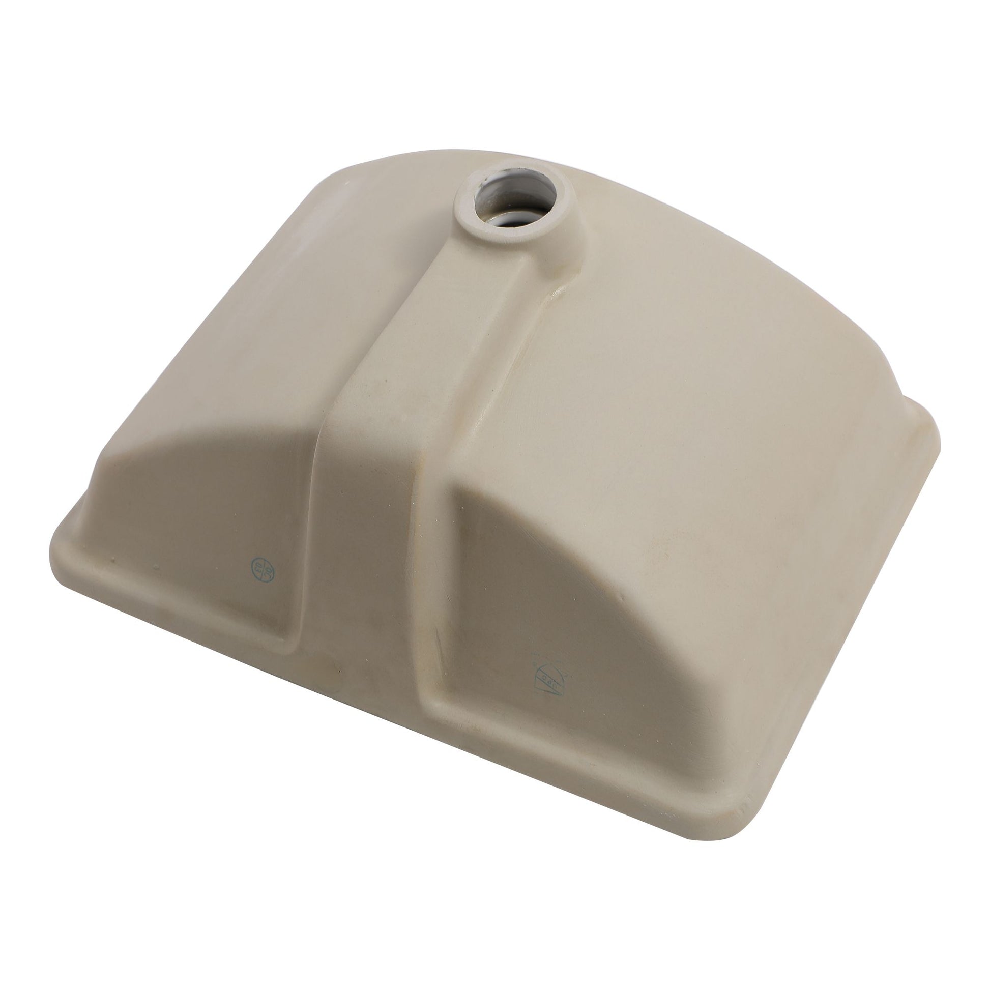 18.5"x14" White Ceramic Rectangular Undermount Bathroom Sink with Overflow image 5