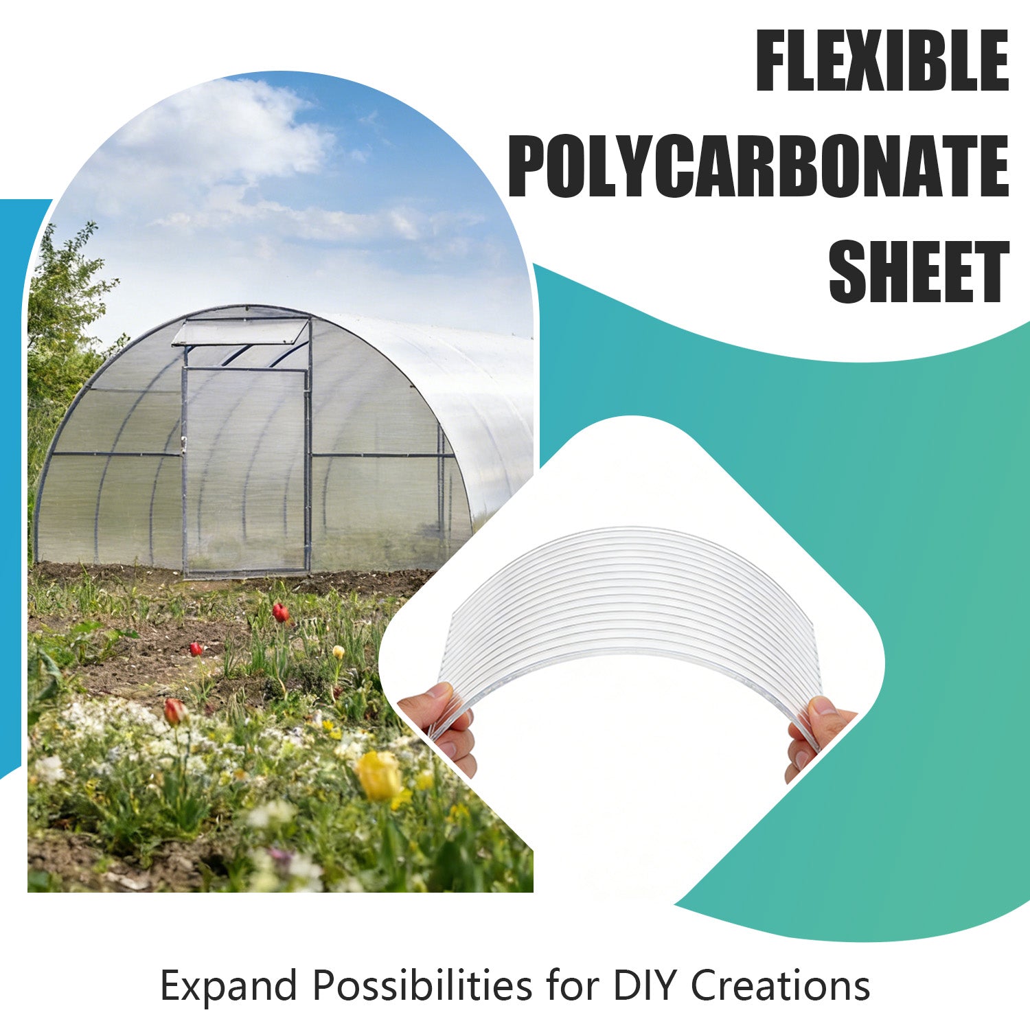 12 Pack Twin-Wall Polycarbonate Sheets 5' x 2' x 0.24",UV Protected Greenhouse Panels, Shatterproof & Insulated Roofing Sheets for Greenhouse, Patio Cover, Garden Shed and DIY Projects image 9