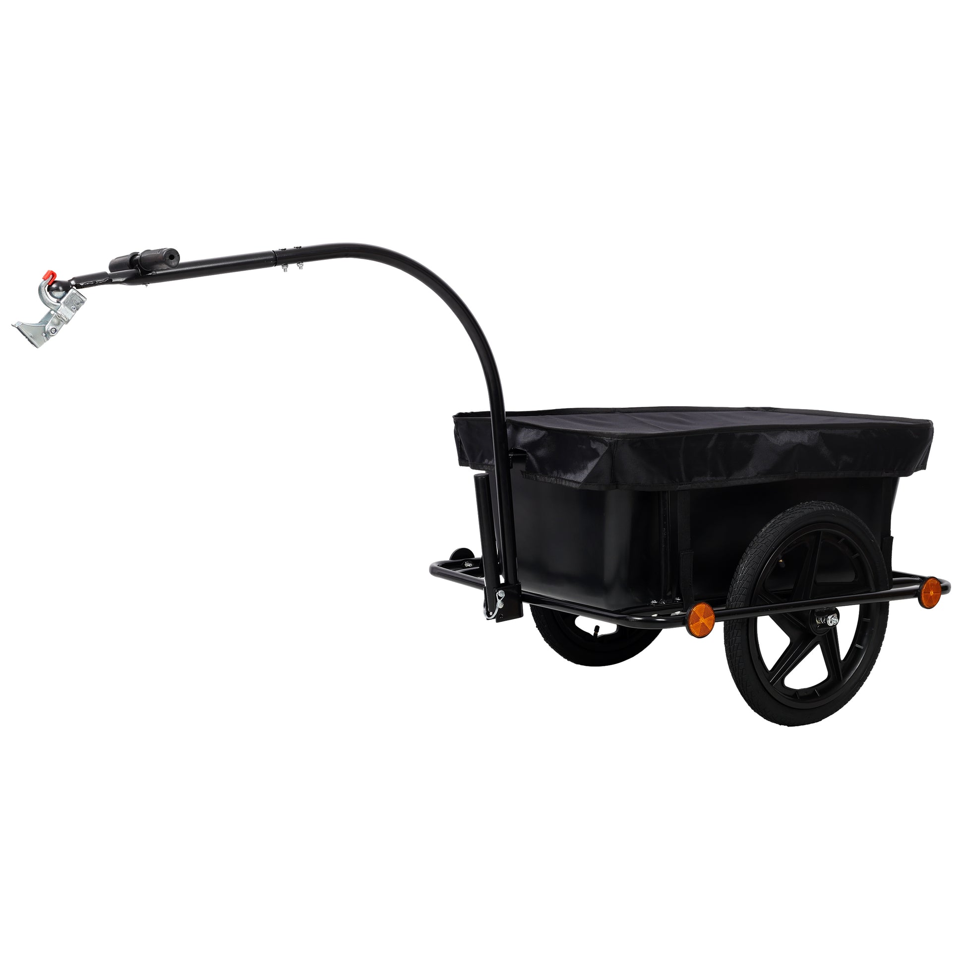 Bike Cargo Trailer with Support Bar, 900D PVC Waterproof Cover, Removable Box, Utility Bike Wagon Trailer for Shopping Camping and Outdoor Activities image 6