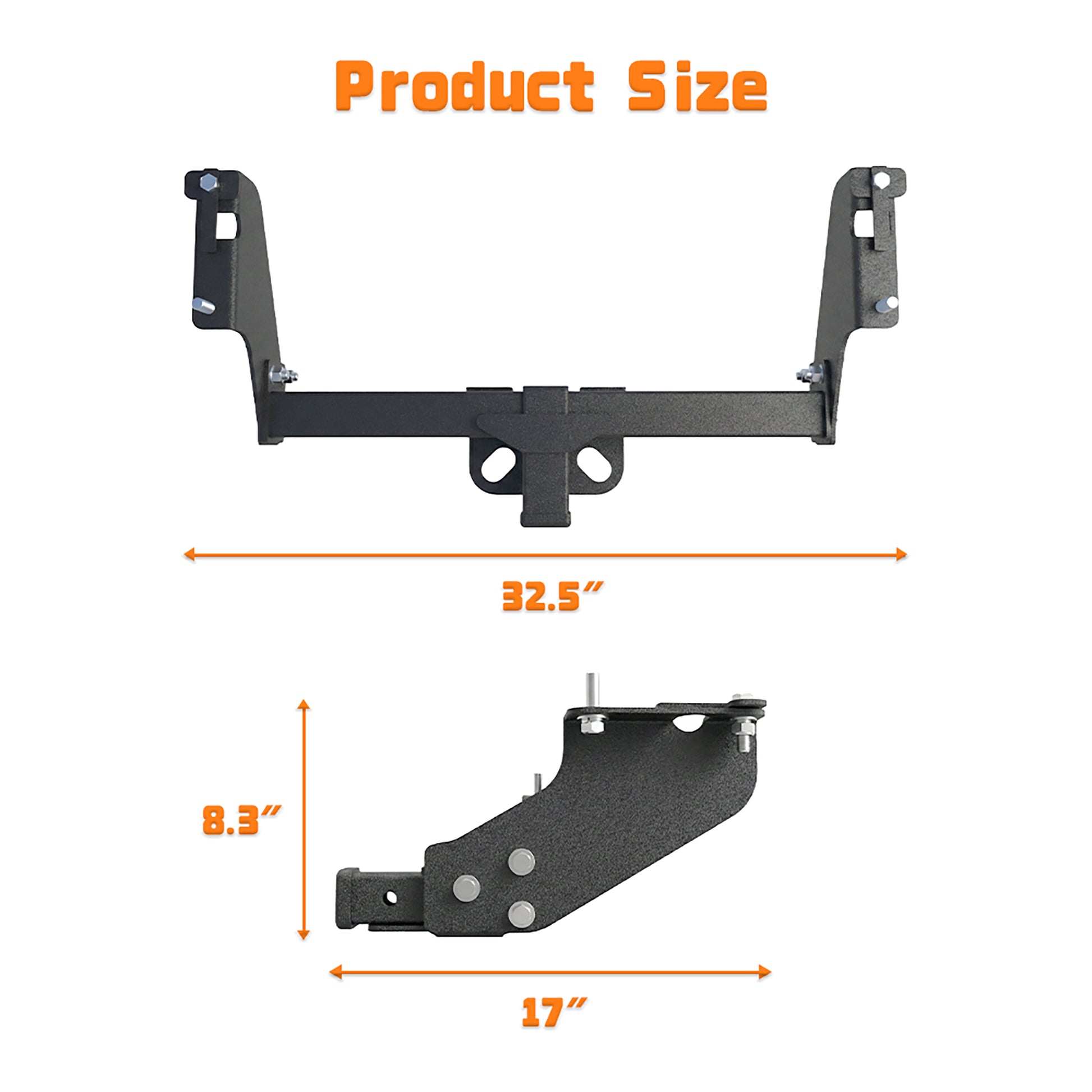Black Class 3 Tow Trailer Hitch 2 Inch Receiver Compatible with 1983-2011 Ford Ranger / 1994-2009 Mazda B2300 B3000 B4000 Pickup image 6