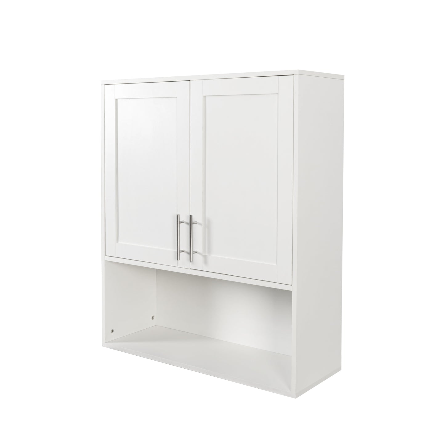 Bathroom Mirror Cabinet - Two Door Wall Cabinet Bathroom Vanity Mirror Cabinet with Facial Tissues Slot and Multifunctional Storage Area image 10