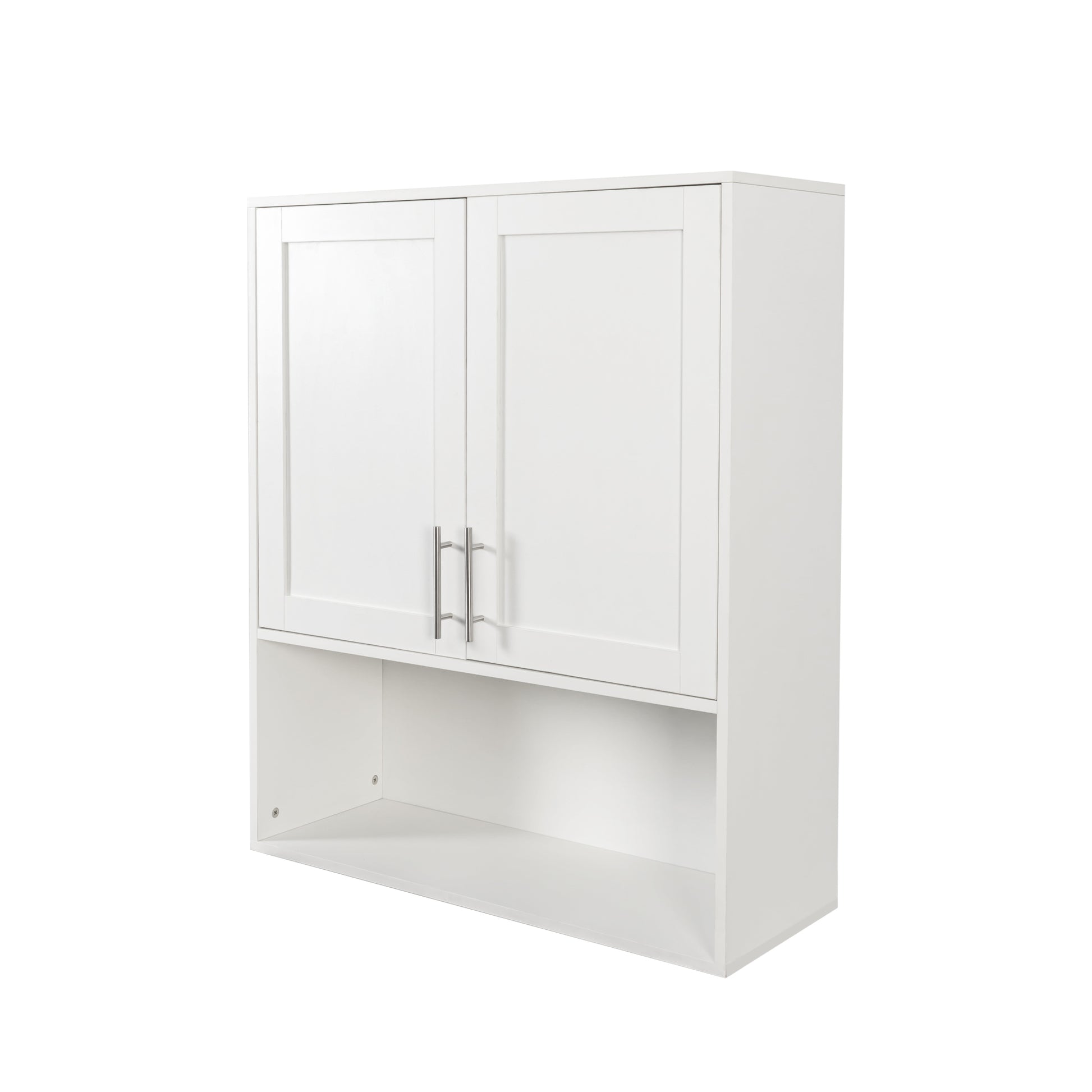 Bathroom Mirror Cabinet - Two Door Wall Cabinet Bathroom Vanity Mirror Cabinet with Facial Tissues Slot and Multifunctional Storage Area image 10