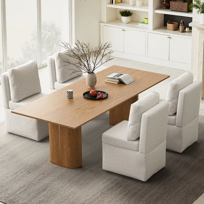 Armless Lounge Sofa Chair, Soft Corduroy Upholstered Accent Chair with High-Density Sponge Cushion, Comfy Single Sofa Seat for Living Room Bedroom, No Assembly Required image 7