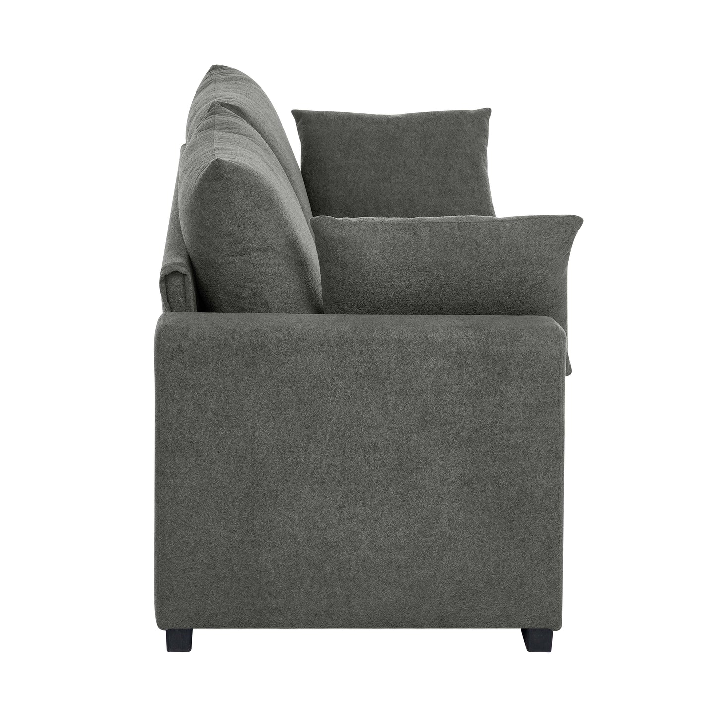 Upholstered Sofa with Toss Pillows image 5