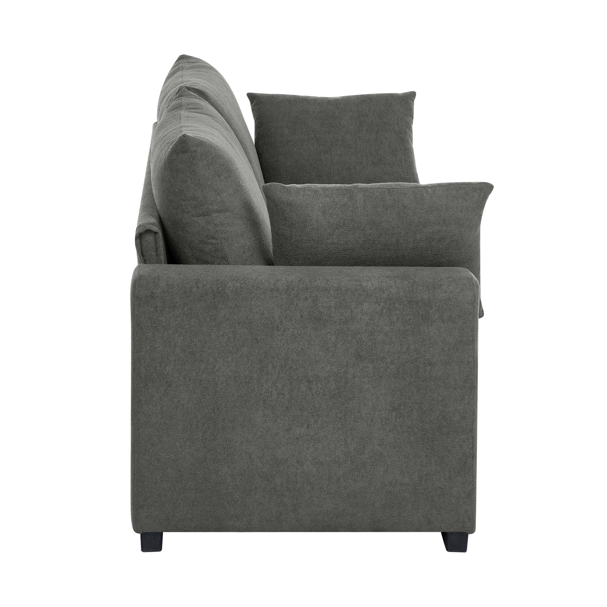 Upholstered Sofa with Toss Pillows image 5