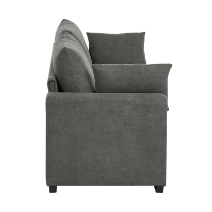 Upholstered Sofa with Toss Pillows image 5