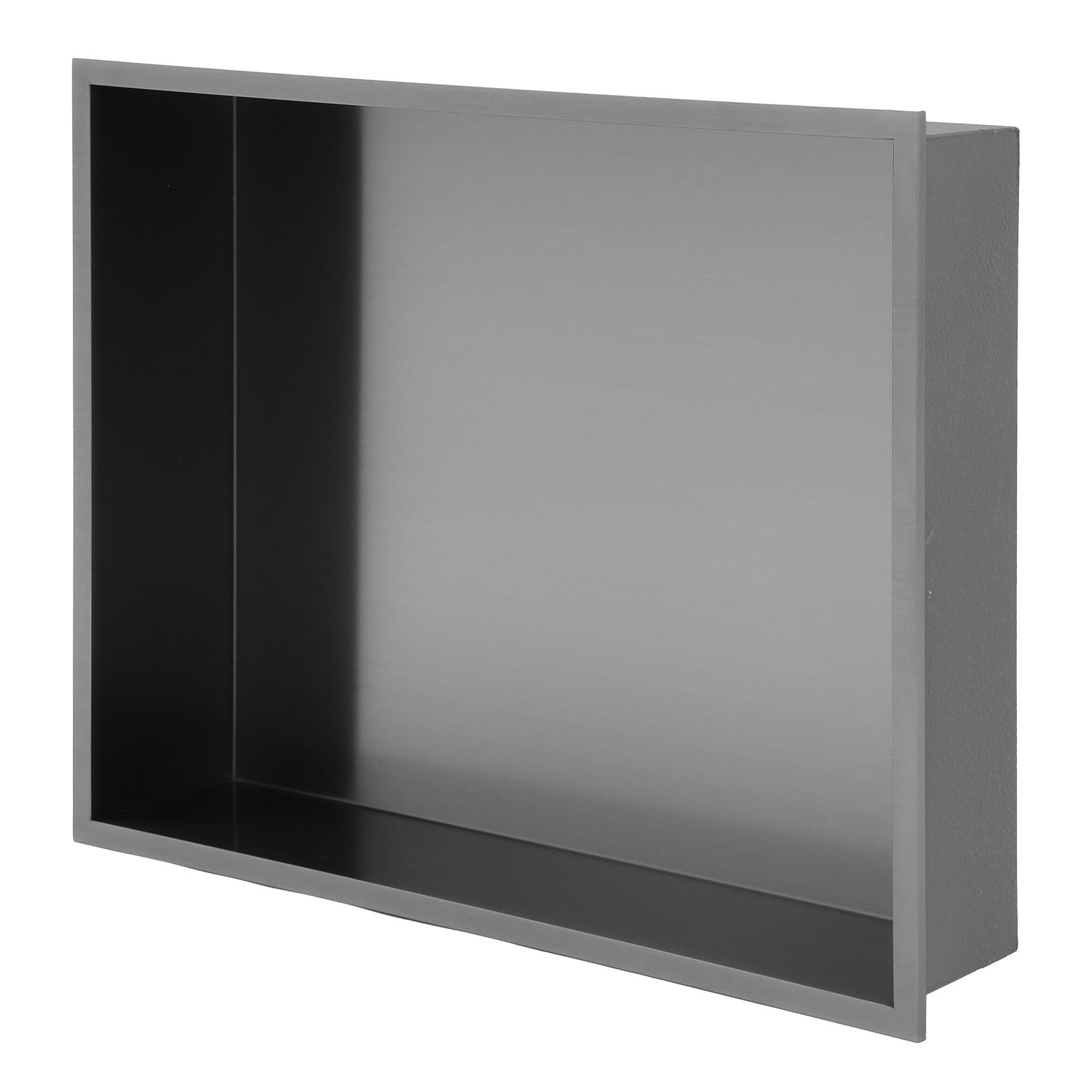 19" x 15" Stainless Steel Shower Niche, Gunmetal Black image 9