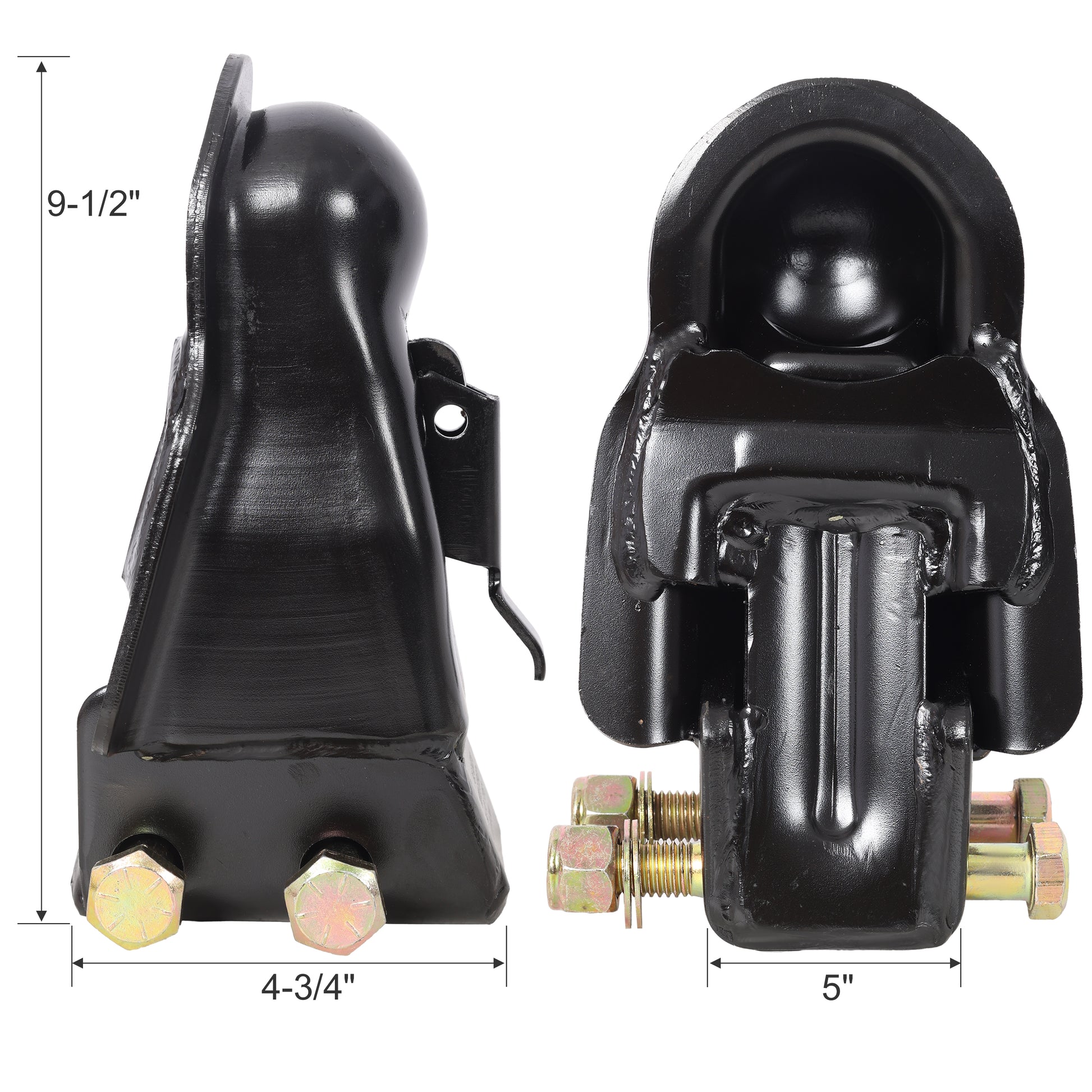 Adjustable Trailer Coupler, 360° Sleeve-Lock 2-5/16 Inch Towing Hitch, 8000 lbs Heavy Duty Steel Coupler, Black Finish for Boat, RV, Utility Trailer and Trucks image 10