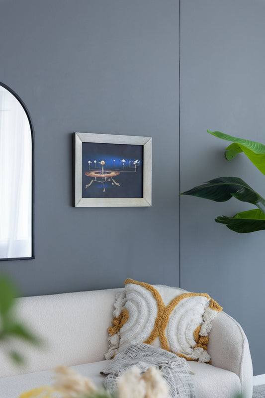 19.5" x 15.5" Rectangular Wall Art with Frame, Home Decor for Living Room Bedroom Office image 1