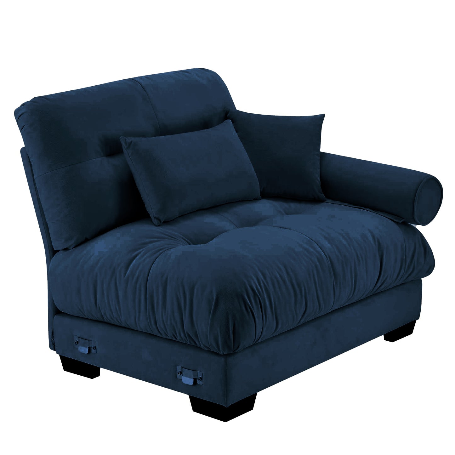 Milano Sofa RSF W/3 pillows - blue image 2