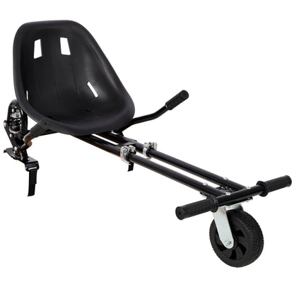 Hoverboard Seat Attachment Go-Kart,Fits 6.5" 8"10" Hoverboards, Heavy Duty Dual Pole & Dual Shock Absorber,Sturdy Adjustable Off-Road Frame,Hover Cart for Family Fun,not include Hoverboard,Black image 10