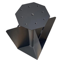 Patio Umbrella Base in Ground, Heavy-Duty Steel Construction for Stability, Supports up to 700LBS, 11" x 11" x 23.2"