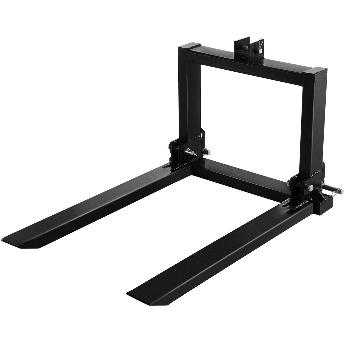 VEVOR Pallet Forks for Tractor and Skid Steer, Heavy Duty Steel Fork Attachment 25.5 x 22 x 41 inch / 2000 lbs / 3-Point Hitch